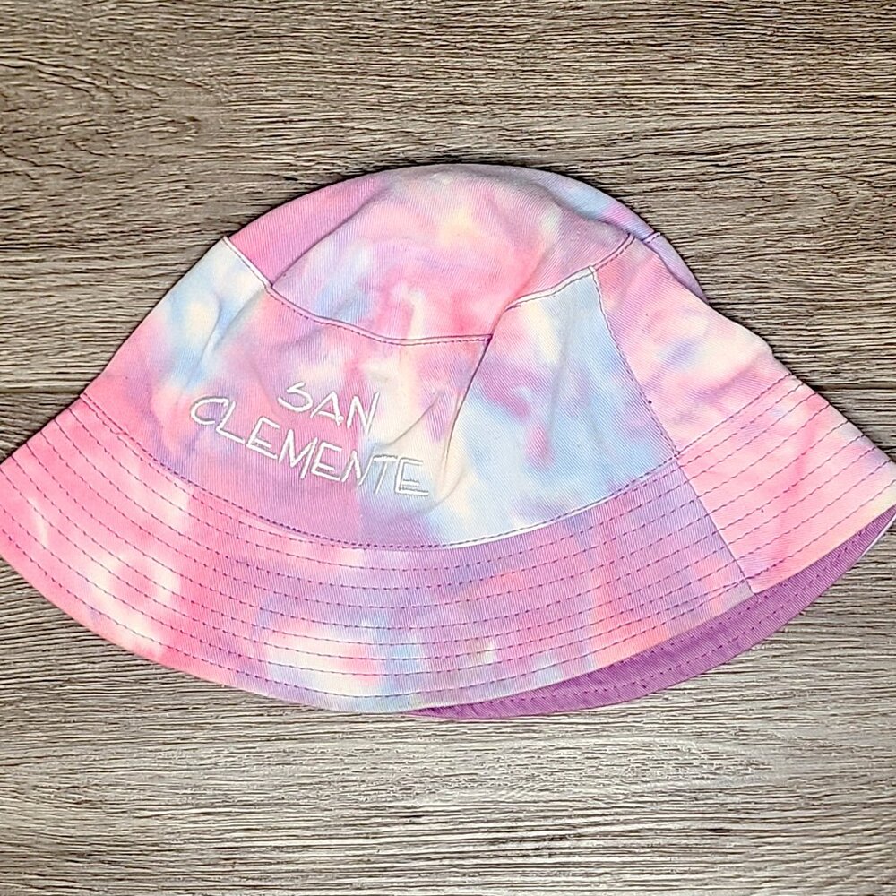 Pink Purple and Blue Tie Dye Bucket Hat